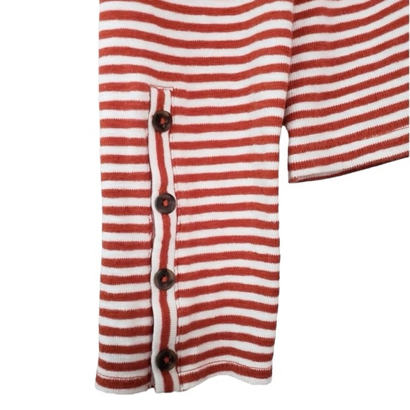 Madewell Stretchy Striped Long Sleeve Crew Neck Tee - size M - Picture 4 of 4